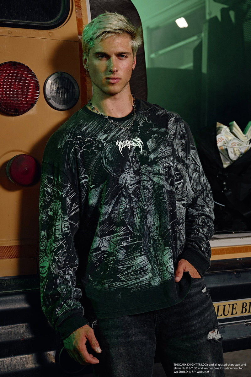 8002 - Batman Comic Longsleeves