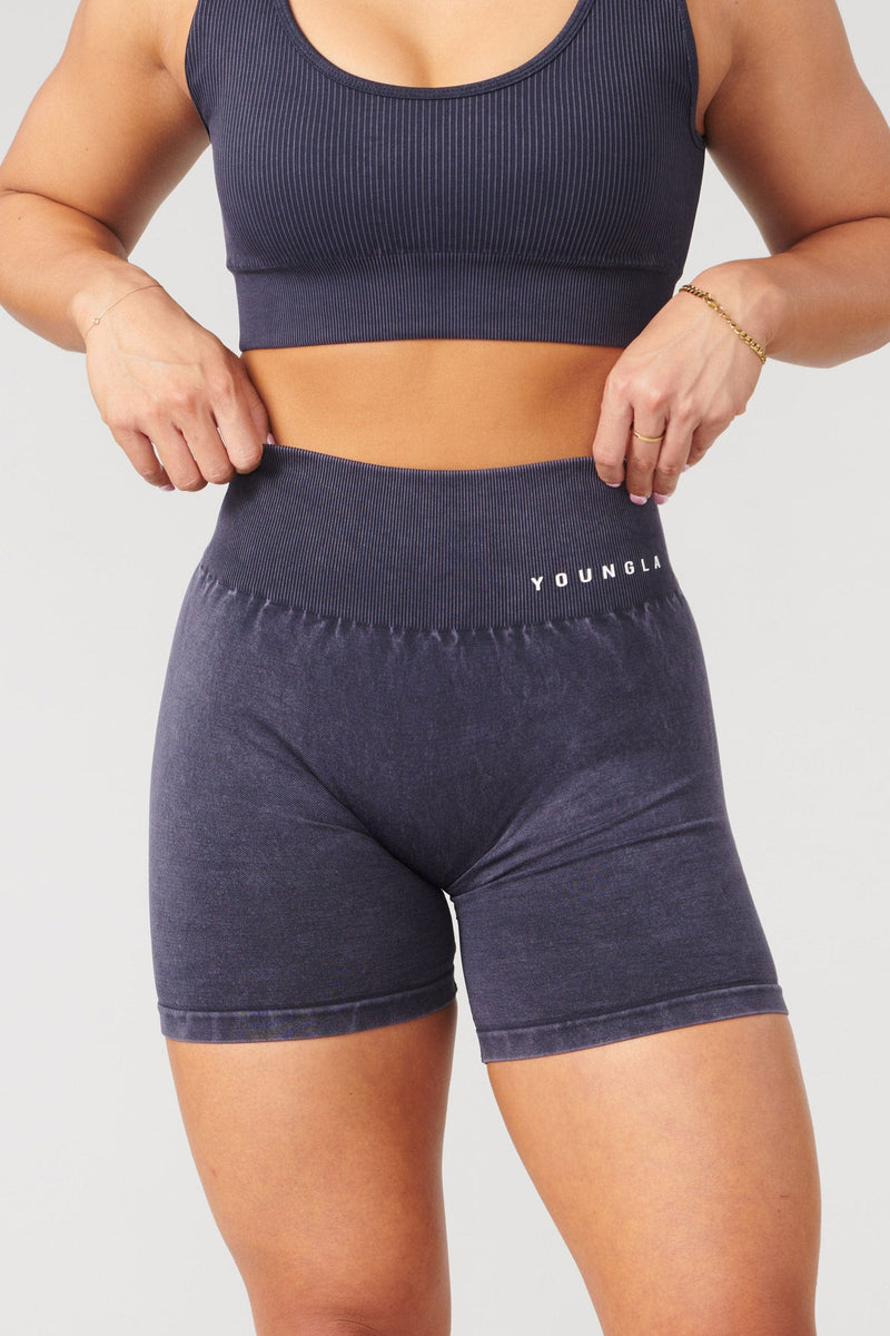 W111 Carbon Scrunch Biker Shorts