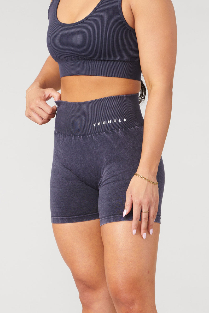 W111 Carbon Scrunch Biker Shorts