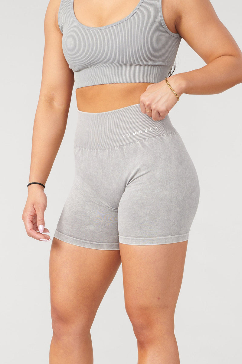 W111 Carbon Scrunch Biker Shorts