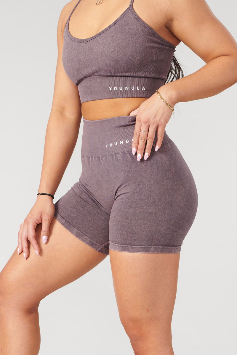 W111 Carbon Scrunch Biker Shorts