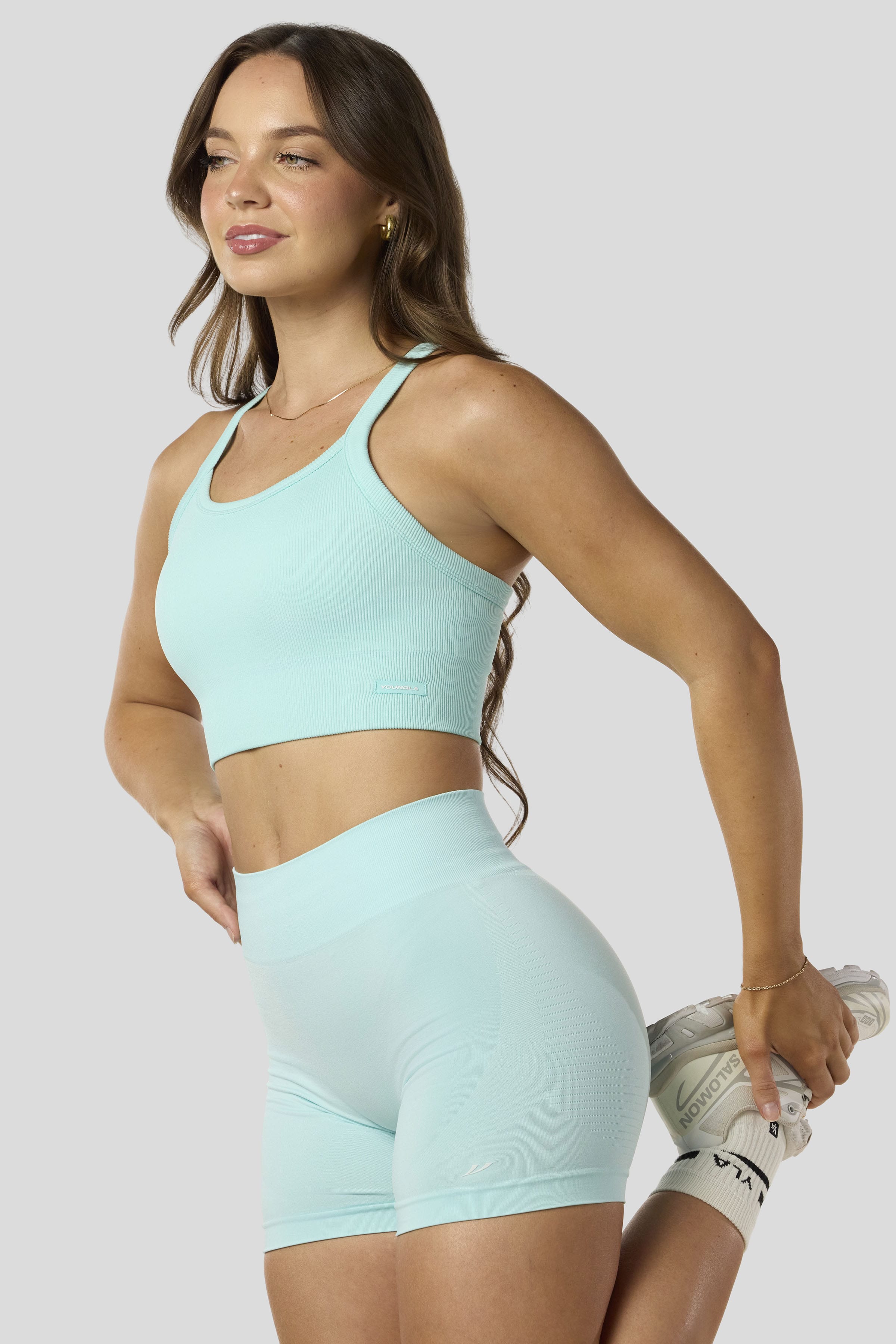 W3147 - Pulse Seamless Racerback Crop Tank