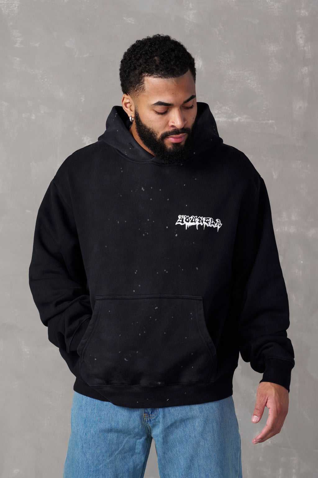 Stussy shop graffiti hoodie