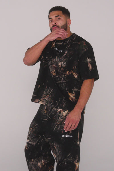 4084 - Tree Camo Collection - Tees— oversized, heavyweight terry tee offering a soft, durable feel and a bold, everyday wardrobe staple.