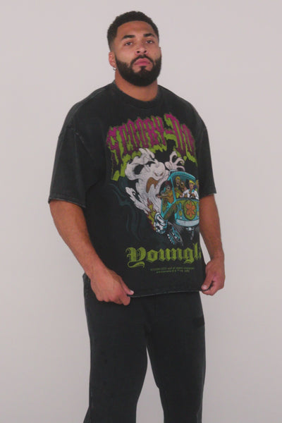 4252 - Scooby-Doo Tees - Relaxed fit, soft breathable cotton with oversized Scooby & Mystery Machine graphics. Playful, standout style.