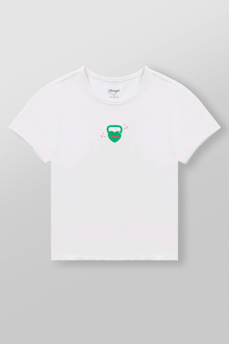 W4336 gym girl baby Tee