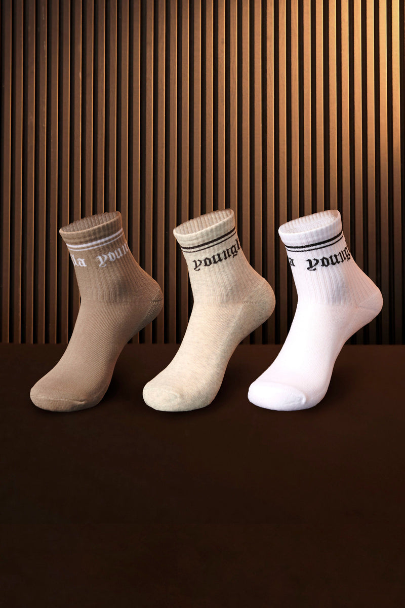 W605 - Urban Crew Sock 3 pack