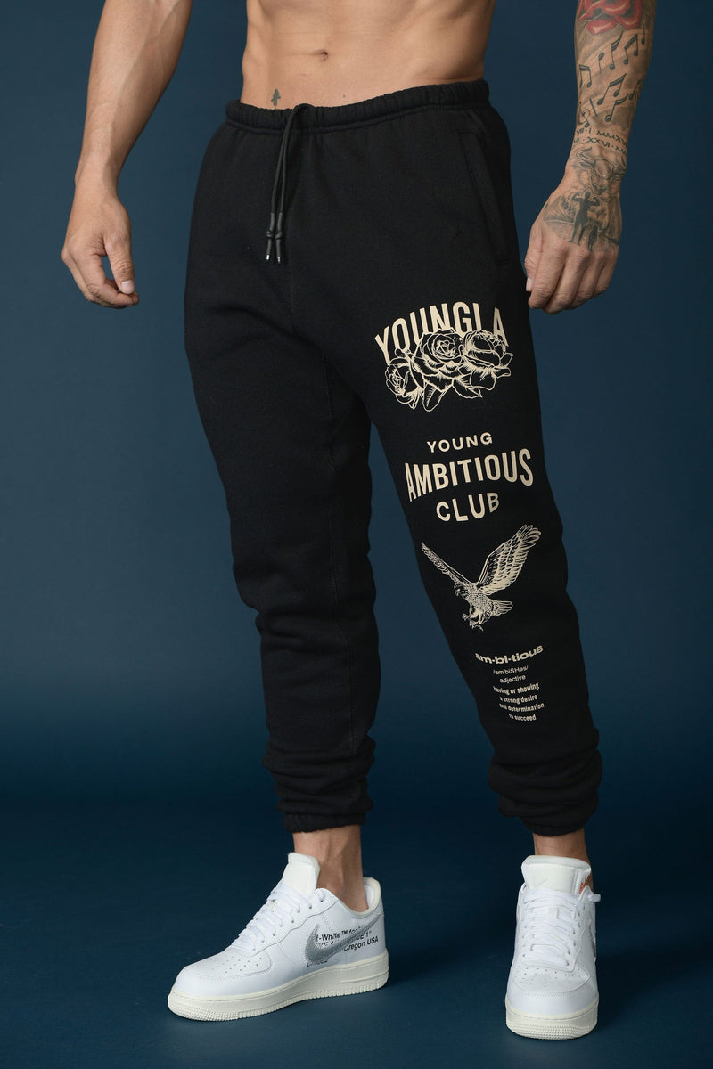 YoungLA Men Joggers Slim Fit Sweatpants Gym Training Kuwait