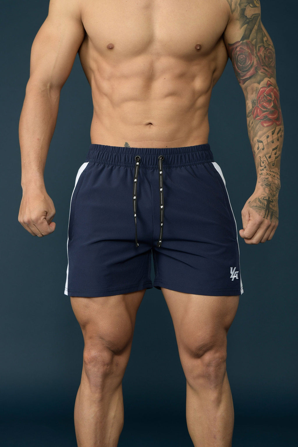 LELINTA Men's 2-in-1 Sports Training Bodybuilding Summer Shorts Workout  Fitness GYM Short Pants With Zipper Pocket 