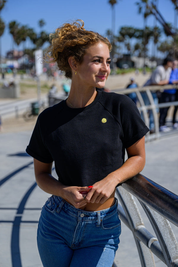 W411 Raglan Cropped Tee