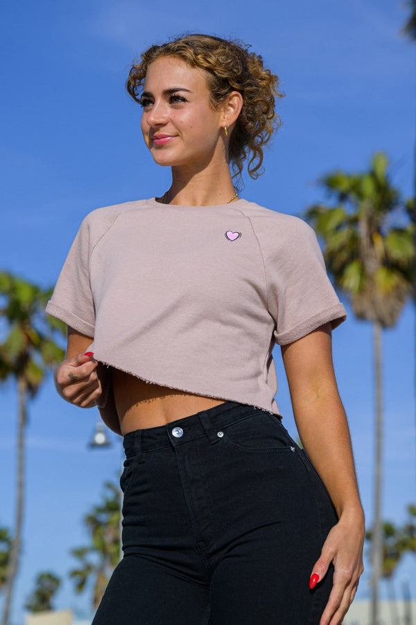 W411 Raglan Cropped Tee