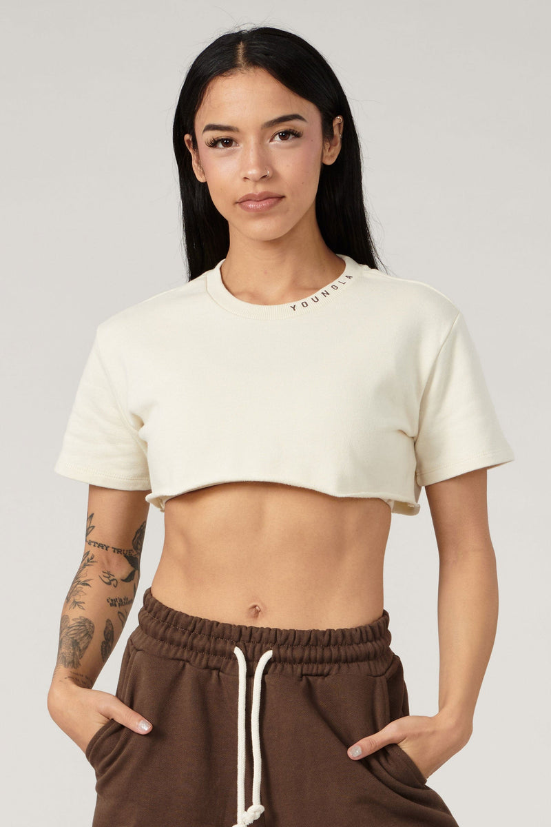 Super cropped t shirt top